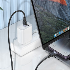 Кабель HOCO X109 Energy PD silicone charging data cable iP(L=1M) Black