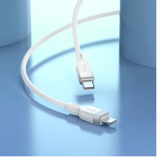 Кабель HOCO X109 Energy PD silicone charging data cable iP(L=1M) White