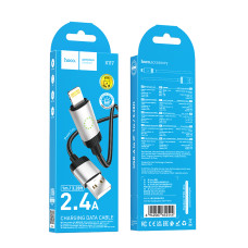 Кабель HOCO X117 Star charging data cable iP Black