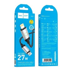 Кабель HOCO X117 Star PD27W charging data cable iP Black