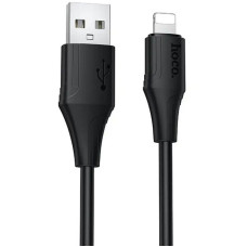 Кабель HOCO X124 Bien silicone charging data cable iP Black