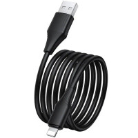 Кабель HOCO X124 Bien silicone charging data cable iP Black