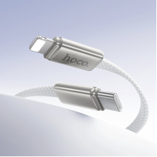 Кабель HOCO X125 Exceso PD30W charging data cable iP White