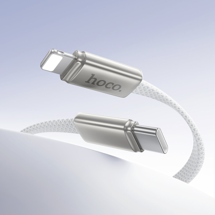 Кабель HOCO X125 Exceso PD30W charging data cable iP White