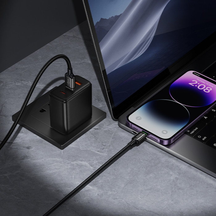 Кабель HOCO X127 Exceed charging data cable iP Black