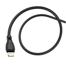 Кабель HOCO X61 Ultimate silicone charging data cable for iP Black