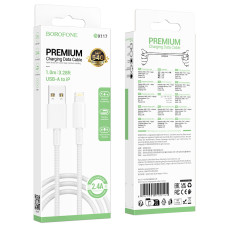 Кабель BOROFONE BX117 Source charging data cable iP White