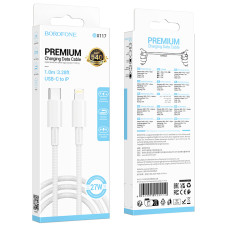 Кабель BOROFONE BX117 Source PD charging data cable iP White