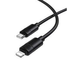 Кабель BOROFONE BX123 Leya PD30W silicone charging data cable iP Black