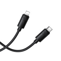 Кабель BOROFONE BX123 Leya PD30W silicone charging data cable iP Black
