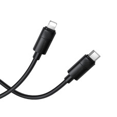 Кабель BOROFONE BX123 Leya PD30W silicone charging data cable iP Black