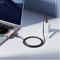 Кабель BOROFONE BX123 Leya PD30W silicone charging data cable iP Black