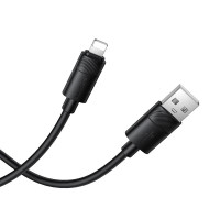 Кабель BOROFONE BX123 Leya silicone charging data cable iP Black