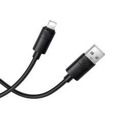 Кабель BOROFONE BX123 Leya silicone charging data cable iP Black