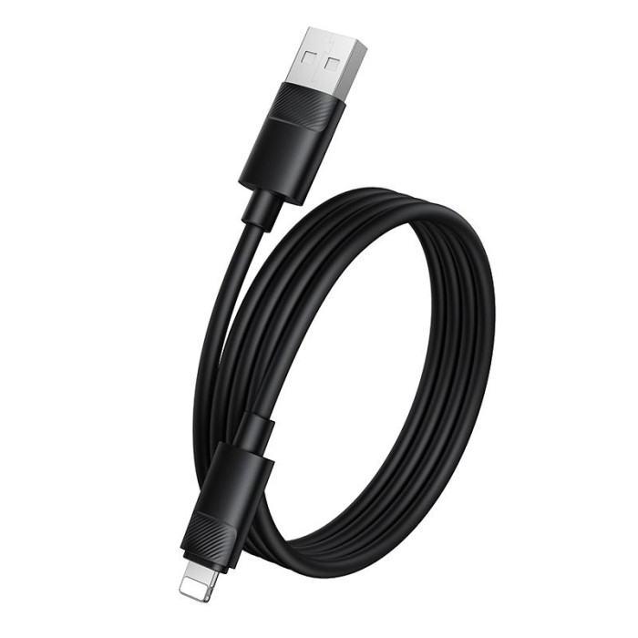 Кабель BOROFONE BX123 Leya silicone charging data cable iP Black