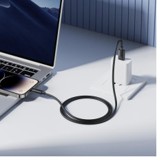 Кабель BOROFONE BX123 Leya silicone charging data cable iP Black