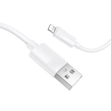 Кабель BOROFONE BX123 Leya silicone charging data cable iP White