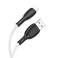 Кабель BOROFONE BX86 Advantage silicone charging data cable for iP White