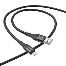 Кабель HOCO X72 Creator silicone charging data cable for iP Black