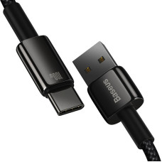 Кабель Baseus Tungsten Gold Fast Charging Data Cable USB to Type-C 100W 2m Black