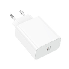 Мережевий зарядний пристрій BOROFONE BA107A Stellar single port PD30W charger (EU) White