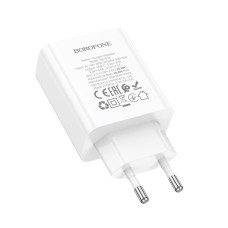 Мережевий зарядний пристрій BOROFONE BA107A Stellar single port PD30W charger (EU) White