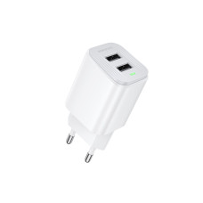 Мережевий зарядний пристрій BOROFONE BAS81A Star dual-port charger (EU) White