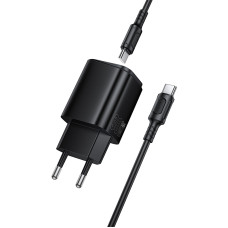 Мережевий зарядний пристрій BOROFONE BAS85A Star PD30W+QC3.0 charger set (C to C) (EU) Black