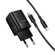 Мережевий зарядний пристрій BOROFONE BAS85A Star PD30W+QC3.0 charger set (C to C) (EU) Black