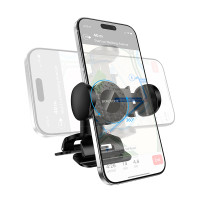 Автотримач для телефона BOROFONE BH142 Support pull clip car holder (center console) Black