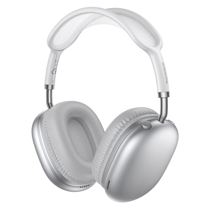 Бездротові накладні навушники BOROFONE BO36 Tone BT headphones Silver