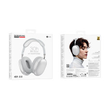 Бездротові накладні навушники BOROFONE BO36 Tone BT headphones Silver