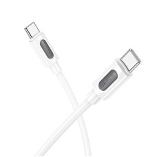 Кабель BOROFONE BX114 Structure 60W silicone charging data cable C to C White