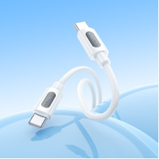 Кабель BOROFONE BX114 Structure 60W silicone charging data cable C to C White