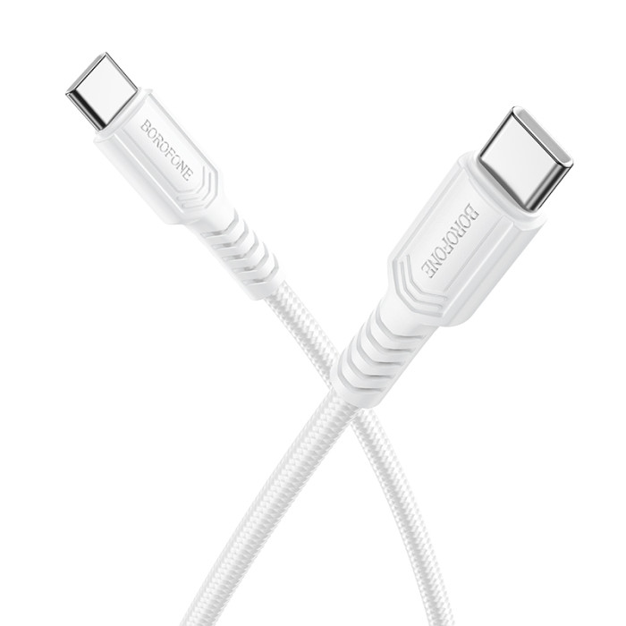 Кабель BOROFONE BX116 Certain 60W charging data cable C to C White