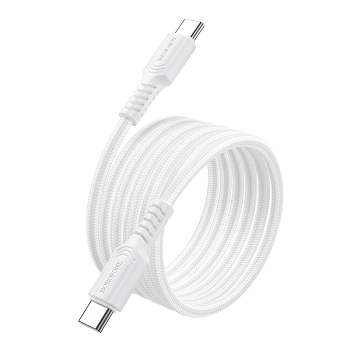 Кабель BOROFONE BX116 Certain 60W charging data cable C to C White