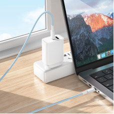 Кабель BOROFONE BX117 Source 60W charging data cable C to C White