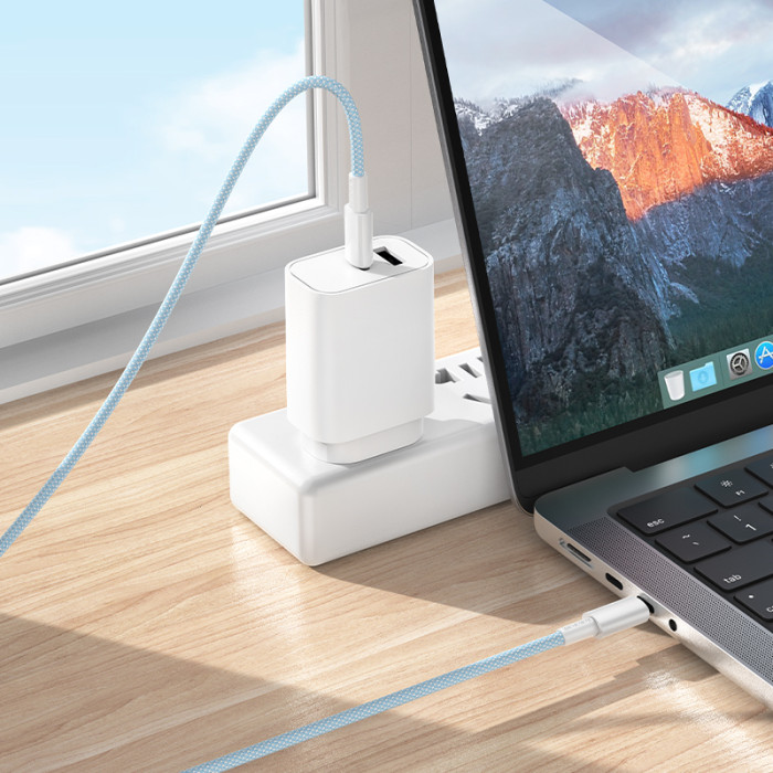 Кабель BOROFONE BX117 Source 60W charging data cable C to C White