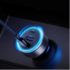 Автомобільний зарядний пристрій UGREEN EC307 30W 3-Port Fast Car Charger