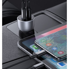 Автомобільний зарядний пристрій UGREEN CD213 2-Port Fast Car Charger gray