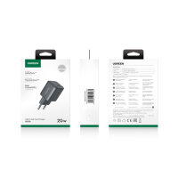 Мережевий зарядний пристрій UGREEN X512 20W USB-C GaN Fast Charger EU Black