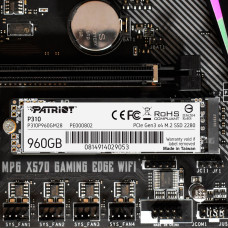 Накопичувач SSD M.2 Patriot P310 960GB NVMe 2280 PCIe 3.0x4 3D NAND TLC