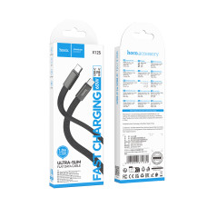Кабель HOCO X125 Exceso 60W charging data cable C to C Black