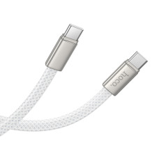 Кабель HOCO X125 Exceso 60W charging data cable C to C White
