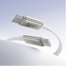 Кабель HOCO X125 Exceso 60W charging data cable C to C White