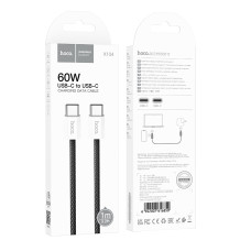 Кабель HOCO X104 Source 60W charging data cable Type-C to Type-C(L=1M) Black