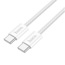 Кабель HOCO X104 Source 60W charging data cable Type-C to Type-C(L=1M) White