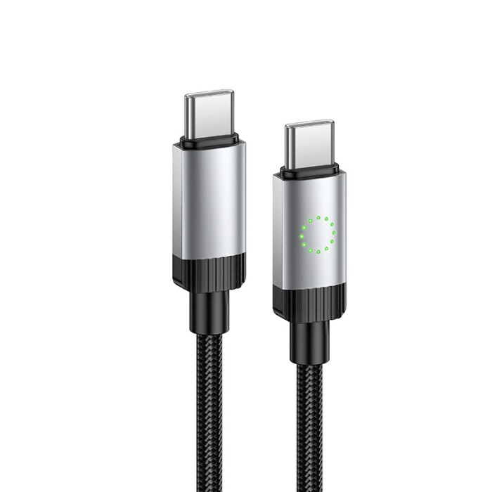 Кабель HOCO X117 Star 60W charging data cable C to C Black