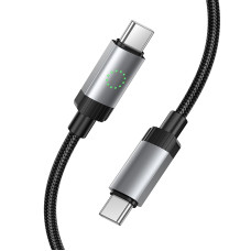 Кабель HOCO X117 Star 60W charging data cable C to C Black