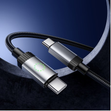 Кабель HOCO X117 Star 60W charging data cable C to C Black